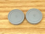 Sr - Small Font Pedal Caps Grey Old School Bmx. Fixed Price $25.66.