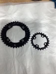Shimano Hg-x FC-M615 38-24T Speed Chainrings 104/64BCD Black. Fixed Price $39.00.