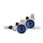 Front Hydraulic Disc Brake Caliper Mt Trail Carbon 4 Pistons Chrome Mag. Fixed Price $137.74.