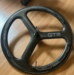 Hed GT3 Carbon Fiber Tubular Rear Wheel Continental 700C Skewer. Fixed Price $600.00.