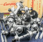 Vintage Campagnolo Nuovo Super Record Road Bike Hubs 28H 32H 36H 40H Bicycle Nos. Fixed Price $200.00.