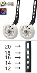 Pair Of Children's Bicycle Riding Flash Silent Training Wheels, Suitable Fo.... Fixed Price $8.00.