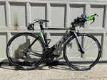 Felt B16 Triathlon Carbon Bicycle 52CM Medium - 700C Ultegra 2X10S Black/green. Fixed Price $1024.99.