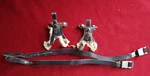 Vintage Japanese Kyokuto Kkt Pedal Toe Clips Cages & Christophe Straps. Fixed Price $34.94.