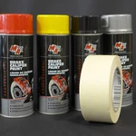 Ma Brake Caliper Paint Set 2 Pieces Red Yellow Black Silver 400ML + Tape Free Choice. Fixed Price $17.97.