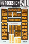 Rockshox Fork Decal Kit - 35MM Dual Crown, Orange. Fixed Price $20.00.