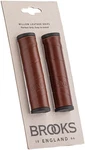 Brooks Willow Leather Grips - Antique Brown, 130/130MM. Fixed Price $65.00.