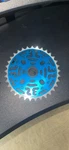 Se Bmx Painted Blue 33T Chainring W/ Adapter For 1/2 1/8 Chains/t - New. Fixed Price $34.99.