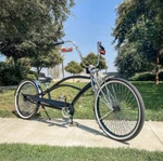 Custom 26" Lowrider Stretch Cruiser Bicycle Micargi New Box Rare. Fixed Price $1599.99.