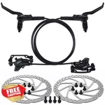 Tobwolf Mtb Disc Brake Set Hydraulic 160MM Rotors Front Rear Bike Kit. Fixed Price $67.31.