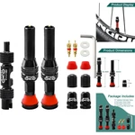 2-PACK 60MM Tubeless Schrader Valve Stems Alloy Mtb Road Bike Tire Kit With Tool. Fixed Price $17.95.