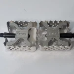 Old School Crupi Pro Square 9/16 Bmx Bike Pedals Silver Polished. Fixed Price $459.00.