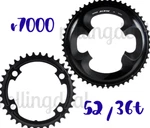 Shimano 105 FC-R7000 Outer & Inner Chainrings New (52T 36T Mt). Fixed Price $83.98.