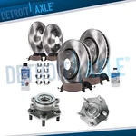 Front&rear Disc Rotors Brake Pads Wheel Hub Bearings For 2013-2016 Nissan Sentra. Fixed Price $232.92.