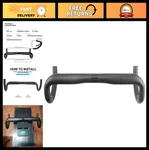 Aero For Road Bike - Carbon Fiber Handlebars 31.8MM, Matte Black, 38CM. Fixed Price $91.99.