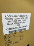Rockshox Fs Bluto Rl 26" Mxl Lite Solo Air Bike Fork Black Stealth. Fixed Price $499.00.