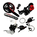 Sram X9 Mtb Groupset 4PC 2X10S,SHIFTER,CRANKSET 42/28T, Front+rear Derailleur. Fixed Price $297.42.