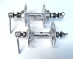 Restored 70'S Campagnolo Nuovo Record High Flange Hub Set W/ Skewers 36H 120. Fixed Price $127.49.