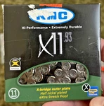 Kmc X11 Bike Chain 11-SPEED, 118 Links, 1/2". Fixed Price $27.88.