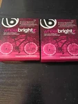 2 X Wheelbrightz Bike Light, Weatherproof Night Led, Pink. Fixed Price $9.99.