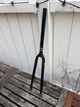 Soma Straight Blade Cx Gravel Disc Fork - Crmo Tange, 700C, Black 1/8". Fixed Price $140.00.