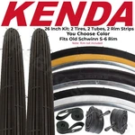 Kenda K23 26X1-3/8X1-1/4 Schwinn S6 Bike Tire Tube Strip Kit Iso 37-597 Pikcolor. Fixed Price $59.50.