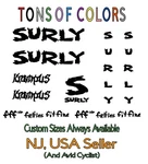 Surly Krampus Die Cut Vinyl Decal Set Specs Description Usa Seller Free SHIP2. Fixed Price $39.99.