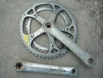 Shimano Crankset Bio-pace Chainwheels 52-42 **metal Is Pitted! FC-1051. Fixed Price $50.00.