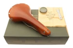 Brooks Swallow Saddle /w Care Kit Titanium Rail Hard Leather Cover Honey New Nos. Fixed Price $379.99.