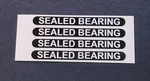 Sr Sakae MTP-100 "speed Trap" Sealed Bearing Pedal Decals Old School Bmx. Fixed Price $14.00.