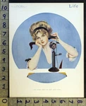 1911 Coles Phillips Long Distance Romance Love Telephone Life Art Cover FC2218. Fixed Price $48.95.