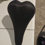 Hyper Black Racing Bicycle Saddle White Stitching Universal Synthetic Foam. Fixed Price $25.00.