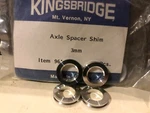 Kingsbridge Alloy Wheel Axle Spacers Bicycle Bike 3MM Campagnolo Style (4). Fixed Price $14.99.