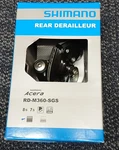 Shimano Acera RD-M360-SGS Rear Derailleur 7/8 Speed Long Cage. Fixed Price $25.00.