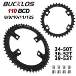 Bicycle 50-34T/52-36T/53-39T 11S 110 Bcd Hole Road Bike Chainring For Shimano. Fixed Price $39.82.