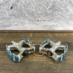 Wellgo LU-893 Bmx Platform Pedals 1/2 Inch Threads Blue Beartrap 90S 00S Opc. Fixed Price $21.41.