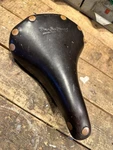 Vintage Brooks Professional Leather Saddle Brown Copper Rivets Seat Ladies. Fixed Price $87.00.