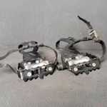 Victor VP-338A Pedals 9/16 In Black Silver VP-796 Toe Clips Reflectors. Fixed Price $49.99.