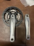 Silver Shimano Xt FC-M752 Triple 44/32/22 9SP 172MM Crankset. Fixed Price $28.00.