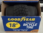 New Goodyear Folding Bicycle 18 Street Tire Fits X1.5 -2.25. Fixed Price $24.99.