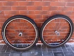 Wheels 26 In Shimano Exage HB-RM50 FH-HG50 Sealed Mech Schwalbe Smart Sam Rigida. Fixed Price $120.00.