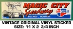 Magic City Speedway - Vintage Original Vinyl Decal Sticker Montana. Fixed Price $9.39.