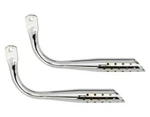 Alta Lowrider Bicycle Muffler Oblique With Holes Chrome Or Gold Show Bike Parts. Fixed Price $38.89.