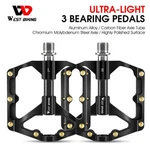 West Biking Carbon Fiber Axle Tube 3 Sealed Bearings Mtb Bike Pedals 9/16" Black. Fixed Price $29.69.