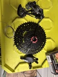 Sram Gx Mountain Bike Build Kit Black With Rear Derailleur, Cassette, Shifter. Fixed Price $400.00.