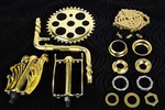 Og Lowrider - Twisted Crank Pkg Lucky 7 Wing Pedal Gold. Fixed Price $127.99.